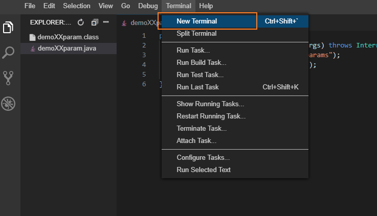 开启新控制台窗口